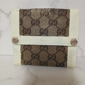 GUCCI Vintage Firenze 1921 GG Canvas Bifold Wallet - GUC